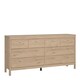 image 1 of Madrid Double Dresser 4+4 Drawers in Jackson Hickory Oak
