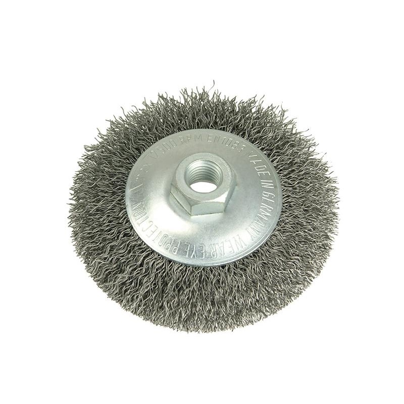 Lessmann Conical Bevel Brush 100mm X M14 Bore, 0.35 Steel Wire Multi Multi Colour One Size 1