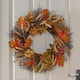 image 1 of OHS Natural Wall Table Artificial Autumn Home Decor Harvest Wreath, 50cm - Burnt Orange