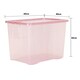 image 5 of Wham Crystal 5 x 80L Stackable Plastic Storage Boxes with Lids Pink