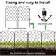 image 5 of Levede 10 Pack Metal Garden Fence Decorative Animal Barrier Pet Border Outdoor | Black
