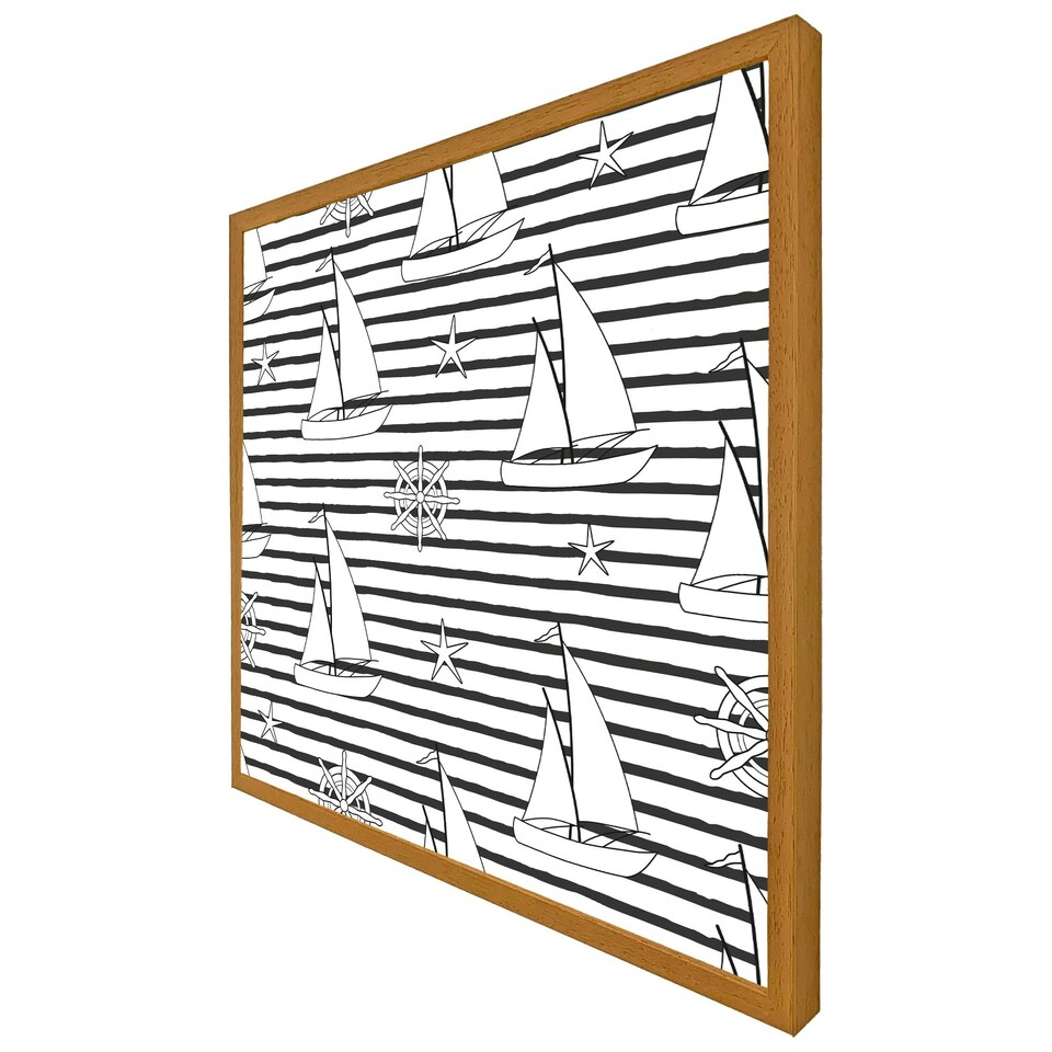 image 1 of Sailboats (Picture Frame) White | M