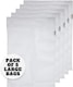 image 1 of 5 x Large Size Net Washing Bags for Laundry with Strong Zip – 41cms x 49cms (16" x 19") | White