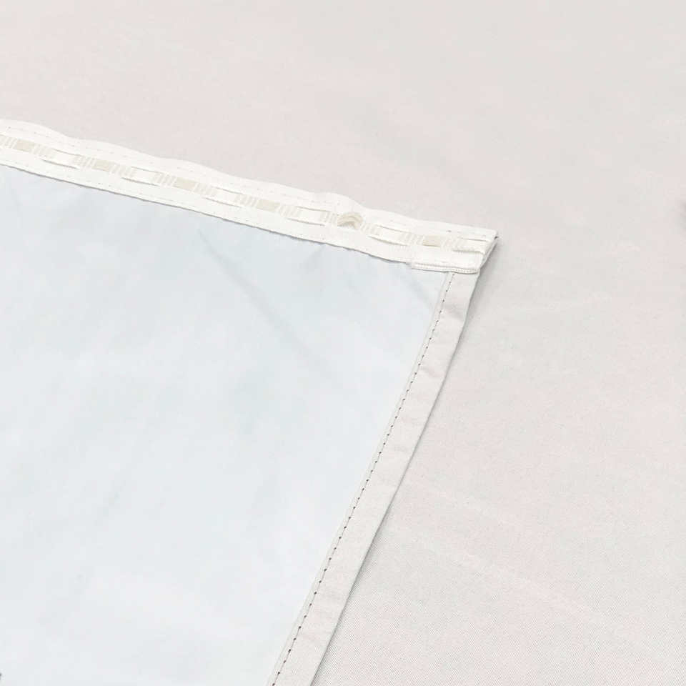 image 1 of Homescapes Blackout Curtain Lining Pair 3-Pass Coating - 44 x 52 Inches | Grey | Grey