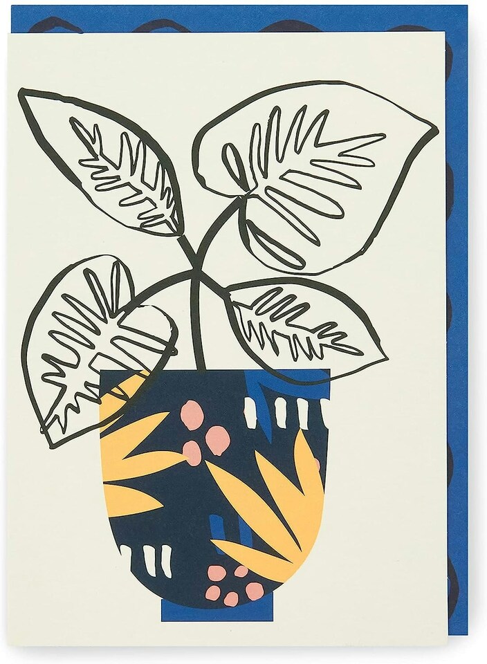 image 1 of Kindred Leafy Plant Greetings Blank Card