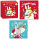 image 1 of Single Pack of 20 Mini Square Cute Design Christmas Cards