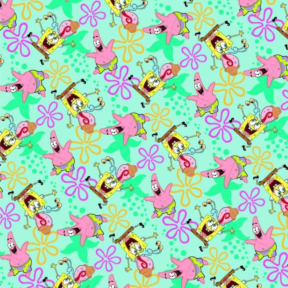 image 1 of SpongeBob SquarePants 4m Roll Wrapping Paper