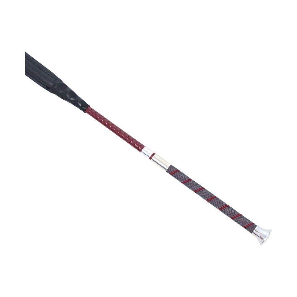 image 1 of Coldstream Next Generation Hadden Horse Jumping Bat - Burgundy/Silver - 50cm