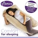 image 4 of Aamira U-Shaped Pregnancy Pillow Memory Foam Maternity Nursing Support Cushion Cream & Grey | Grey | Grey | One Size | 1