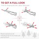 image 5 of HOMCOM 5FT Pencil Artificial Christmas Tree with Solid Stand Tips White
