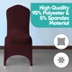 image 5 of Chair Cover Spandex Polyester Stretch Fabric Dining Slipcovers - 10pcs