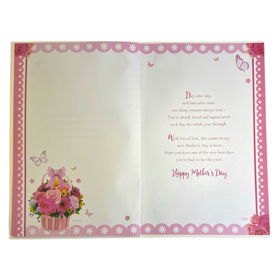 image 1 of To My Wife Traditional Flower Bouquet Mother's Day Boxed Card