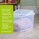 image 2 of Wham Clip 5x 21.5L Rectangular Plastic Storage Boxes with Clip Lock Lids. Ideal for Home, Office, Toys & More - Clear/Clear | Clear | 5