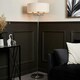 image 2 of BHS Henry 3 Light Floor Lamp with Grey Shade, Nickel