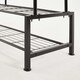 image 8 of Clothes Rail with Double Hanging & Shelves Black Metal Garment Rack Heavy Duty Black | One Size
