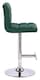 image 2 of Allegro Leather Single Kitchen Bar Stool, Chrome Footrest, Adjustable Swivel Gas Lift, Breakfast Bar & Home Barstool, Sage Green