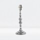 image 2 of First Choice Lighting Set of 2 Chrome Stick Table Lamp Bases with Decorative Stems Chrome
