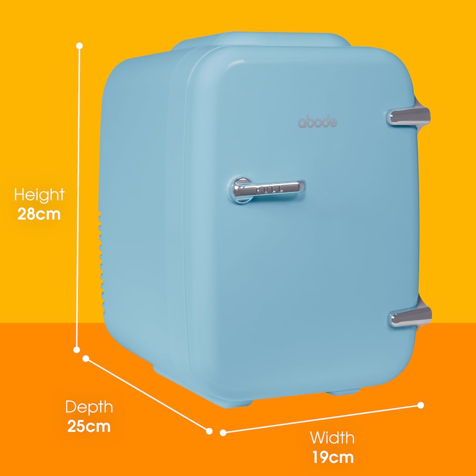 image 1 of Abode Retro 4L Mini Cooler and Warmer Blue A4CLR201BL