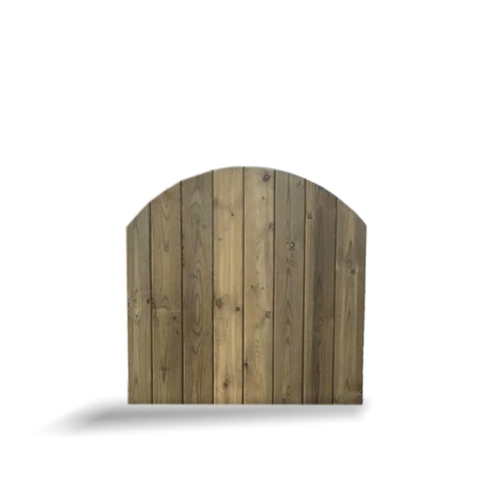 Tongue & Groove Garden Gate - Timber - L2 x W90 x H100 cm - Fully Assembled Brown | Brown | 1