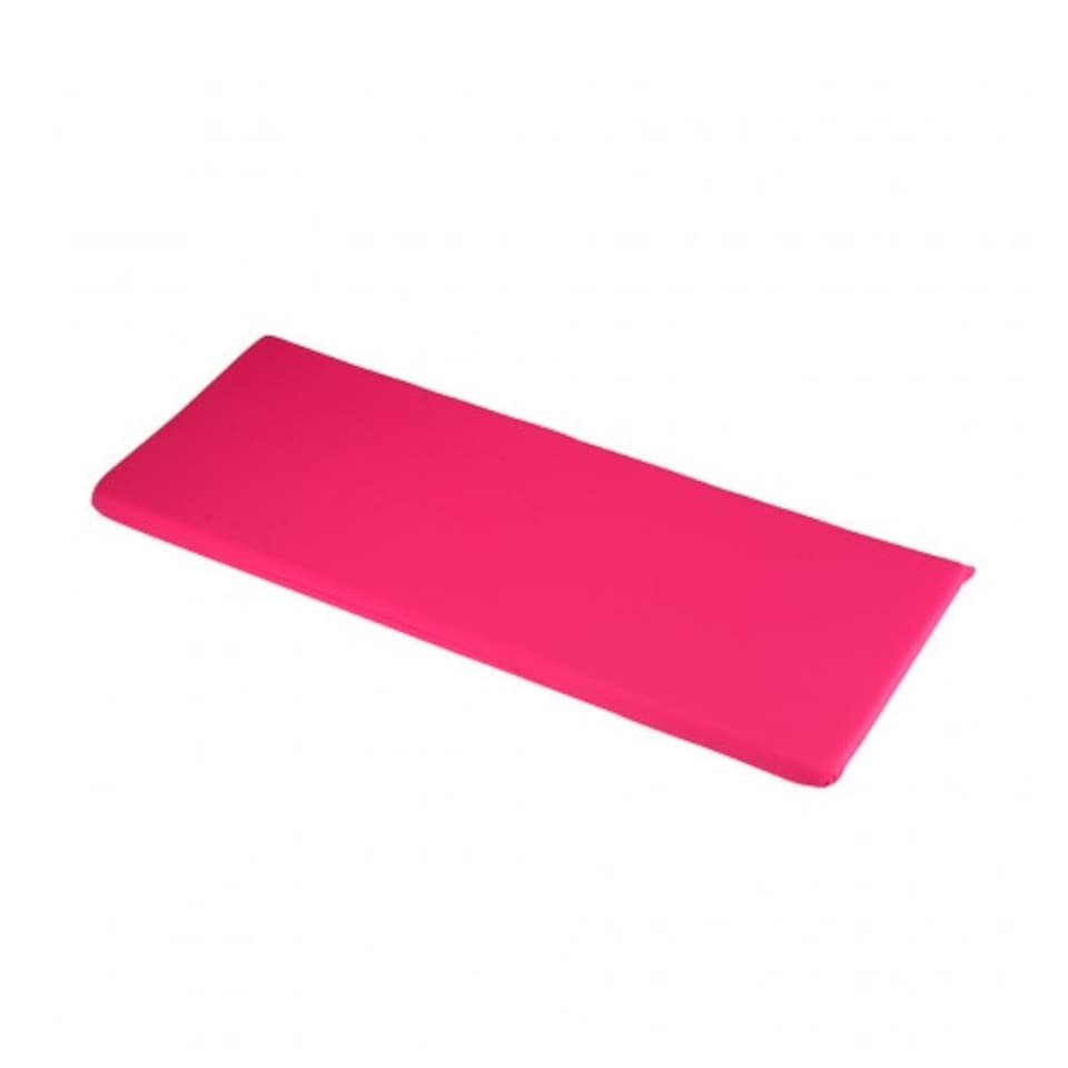 2 Seater Bench Outdoor Garden Furniture Cushion - L116 x W46 x H4 cm - Hot Pink | Pink