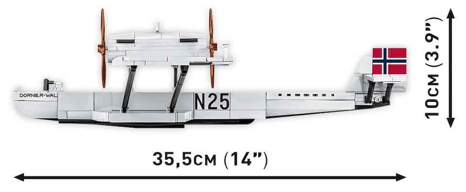 image 1 of Cobi 1384 Historical Collection  Dornier Do J Wal "Amundsen" N25 483 pcs
