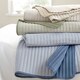 image 4 of Catherine Lansfield Stripe Quilted Reversible Bedspread | Cream | Natural | One Size
