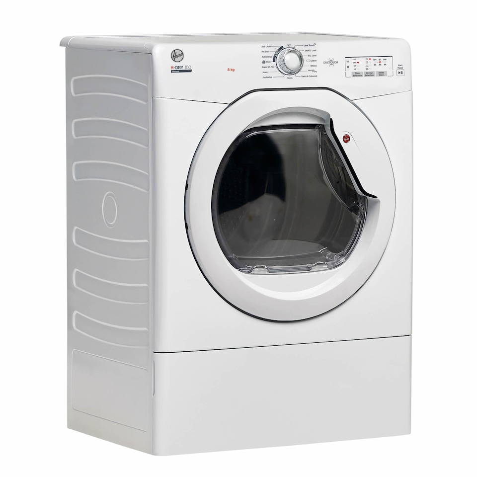 image 1 of Hoover HLEV8LG 8kg Load Vented Tumble Dryer Class C White