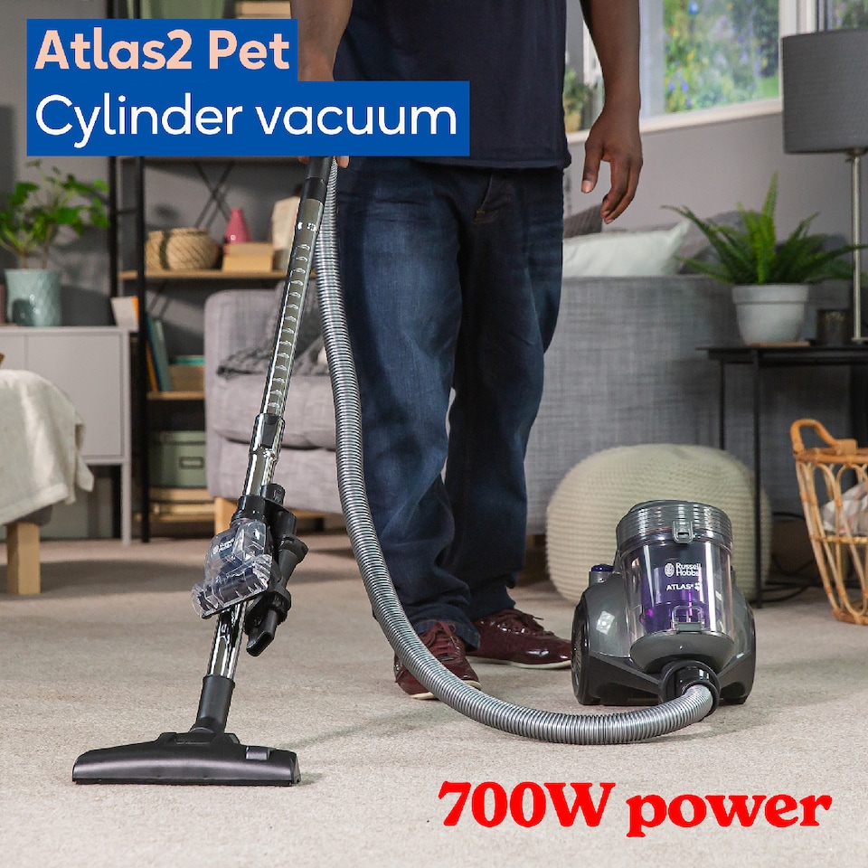 image 1 of Russell Hobbs RHCV3601 Atlas2 Pet Cylinder Vacuum