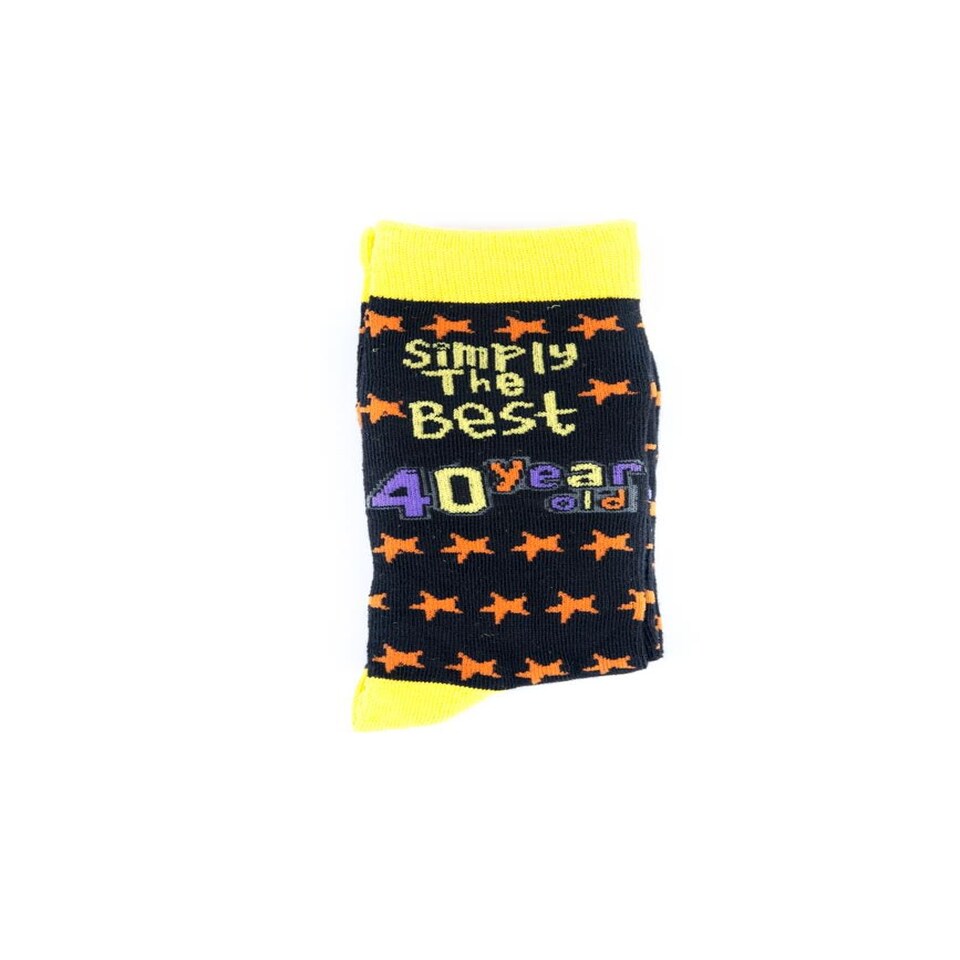 image 1 of Simply The Best 40 Year Old Socks Multi