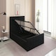 image 3 of Ottoman Storage Bed black 4ft small double velvet cushioned bedroom