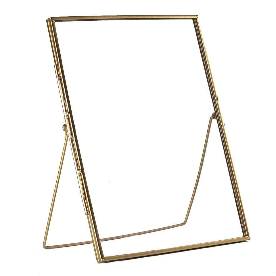 image 1 of Nicola Spring Standing Metal Photo Frame - 8" x 10" - Rose Gold