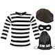 image 1 of Storybook Burglar Costume - Long Sleeve Top, Hat, Mask & Bag Black | M