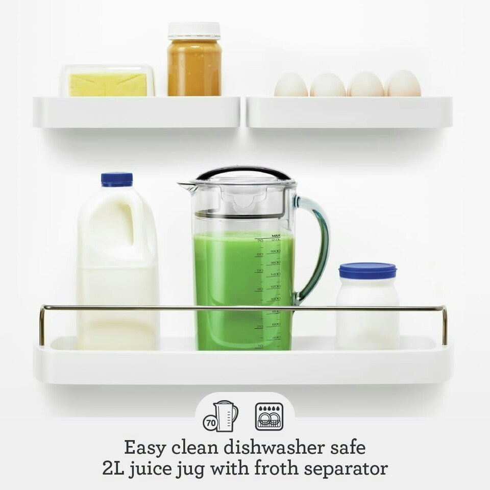 image 1 of Sage The Nutri Juicer Cold - Cold Press Extractor for Fruit and Vegetables - High Capacity 2L Jug - 1250W - Silver