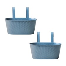 FabFinds Over Fence Diamond Planter Blue 26.5cm 2 Pack