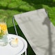 image 6 of Harbour Housewares Folding Beach Lounger - Matt Black/Beige