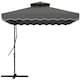 image 1 of Outsunny 2.5m Cantilever Garden Parasol Umbrella with Cross Base, Grey