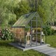 image 3 of 8 x 8 Feet Balance Greenhouse - Polycarbonate - L247 x W244 x H229 cm - Grey