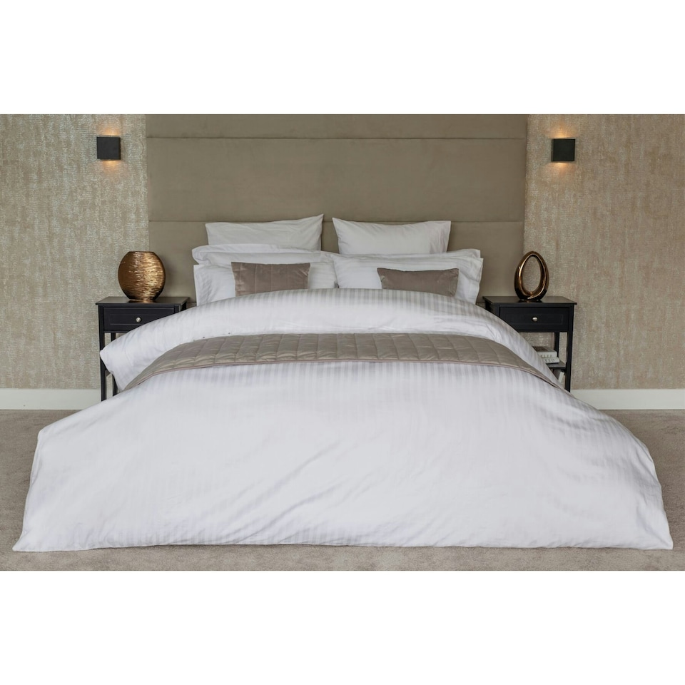 image 1 of Belledorm Hotel Tribeca Duvet Cover Set - White - Single White | Single