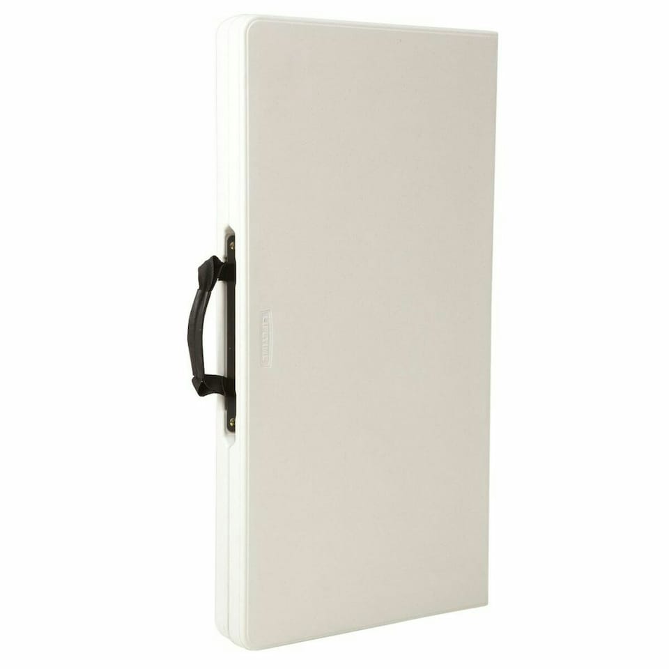 image 1 of Folding Table Lifetime White Squared Steel Plastic 86 x 86 x 74 cm