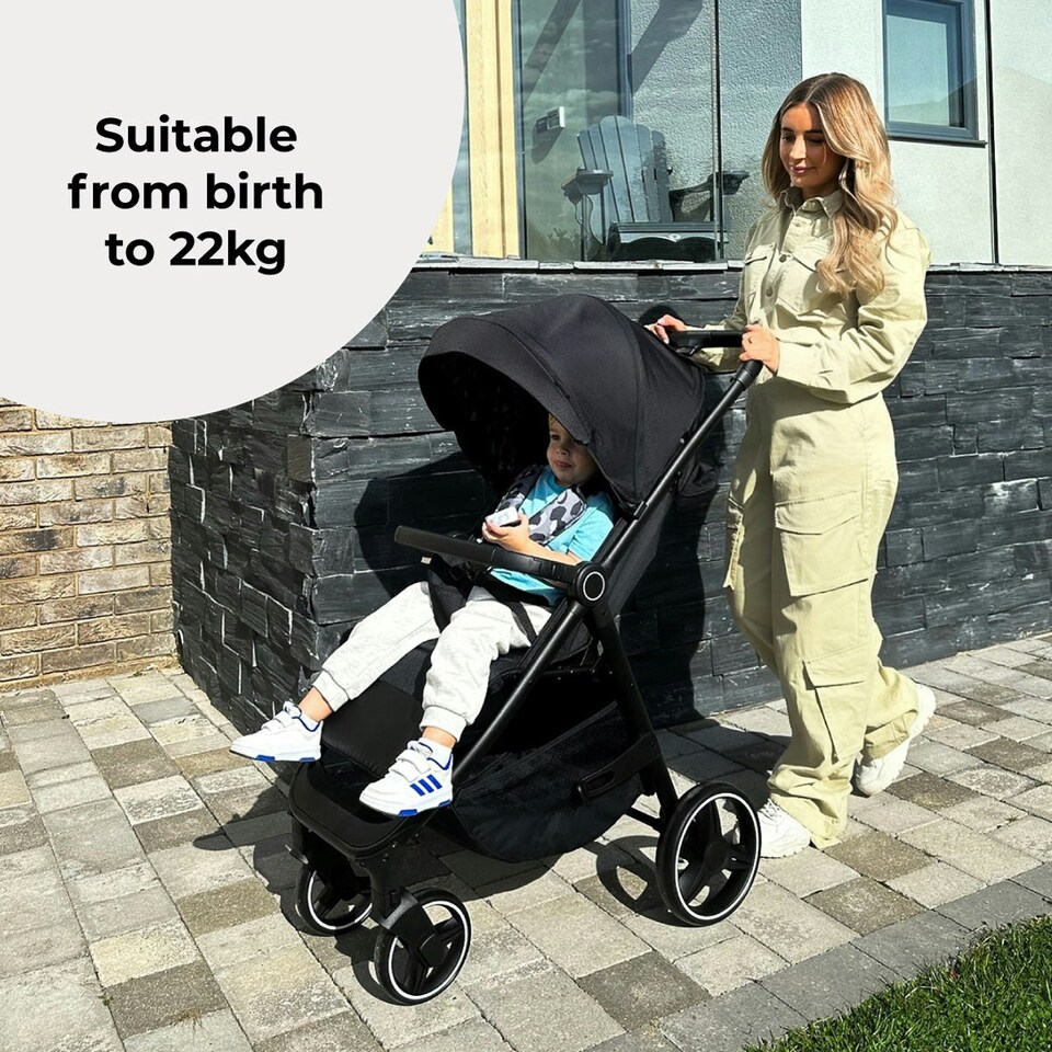 image 1 of MB160 Plus Pushchair - Black Leopard