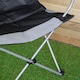image 7 of Luxury Padded High Back Folding Outdoor, Camping, Fishing Chair in Black