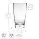 image 3 of Bormioli Rocco Luna Highball Glasses - 340ml - Pack of 4 | Clear | Clear