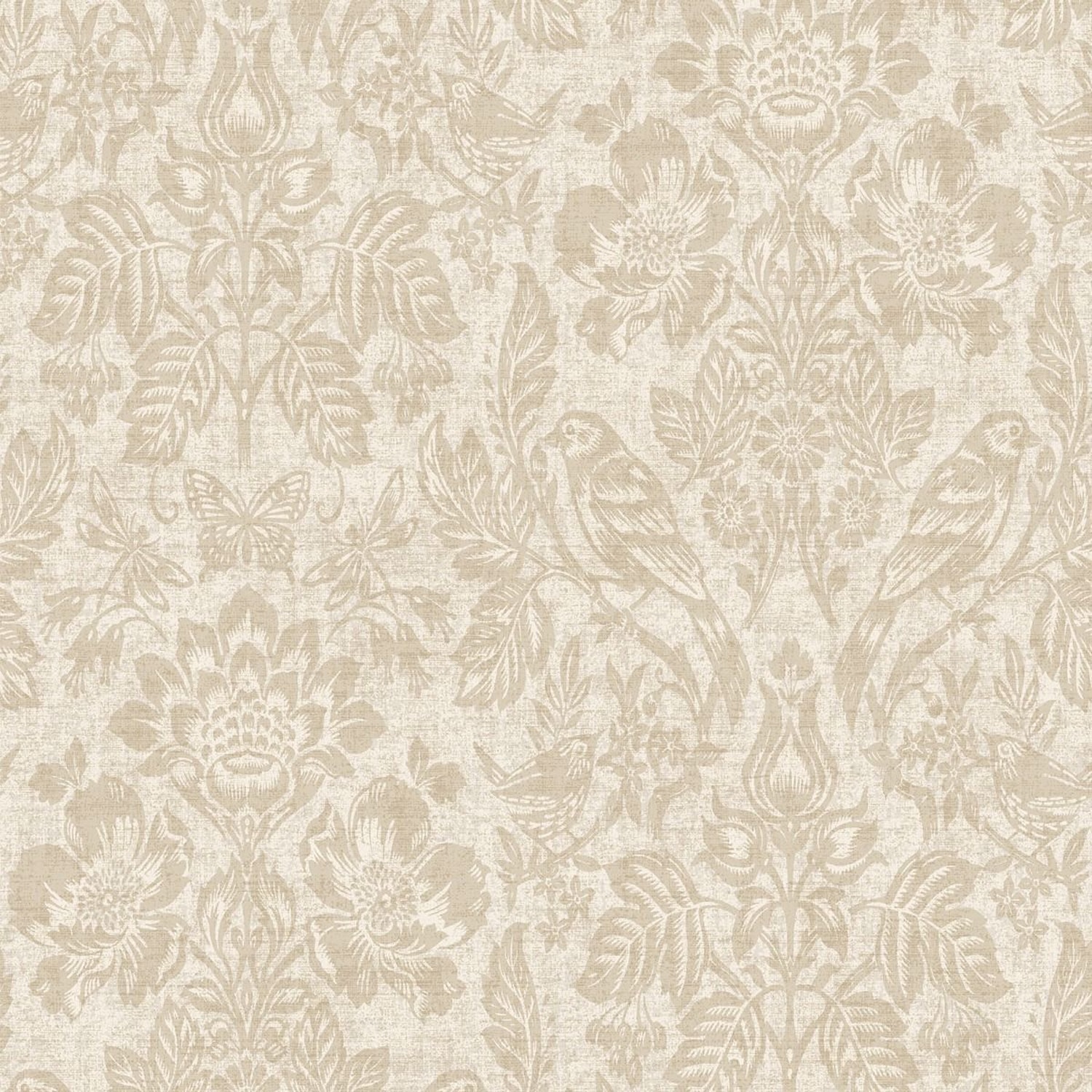 Holden Decor Hawthorn Meadow Blown Vinyl Textured Wallpaper Clear Neutral 1