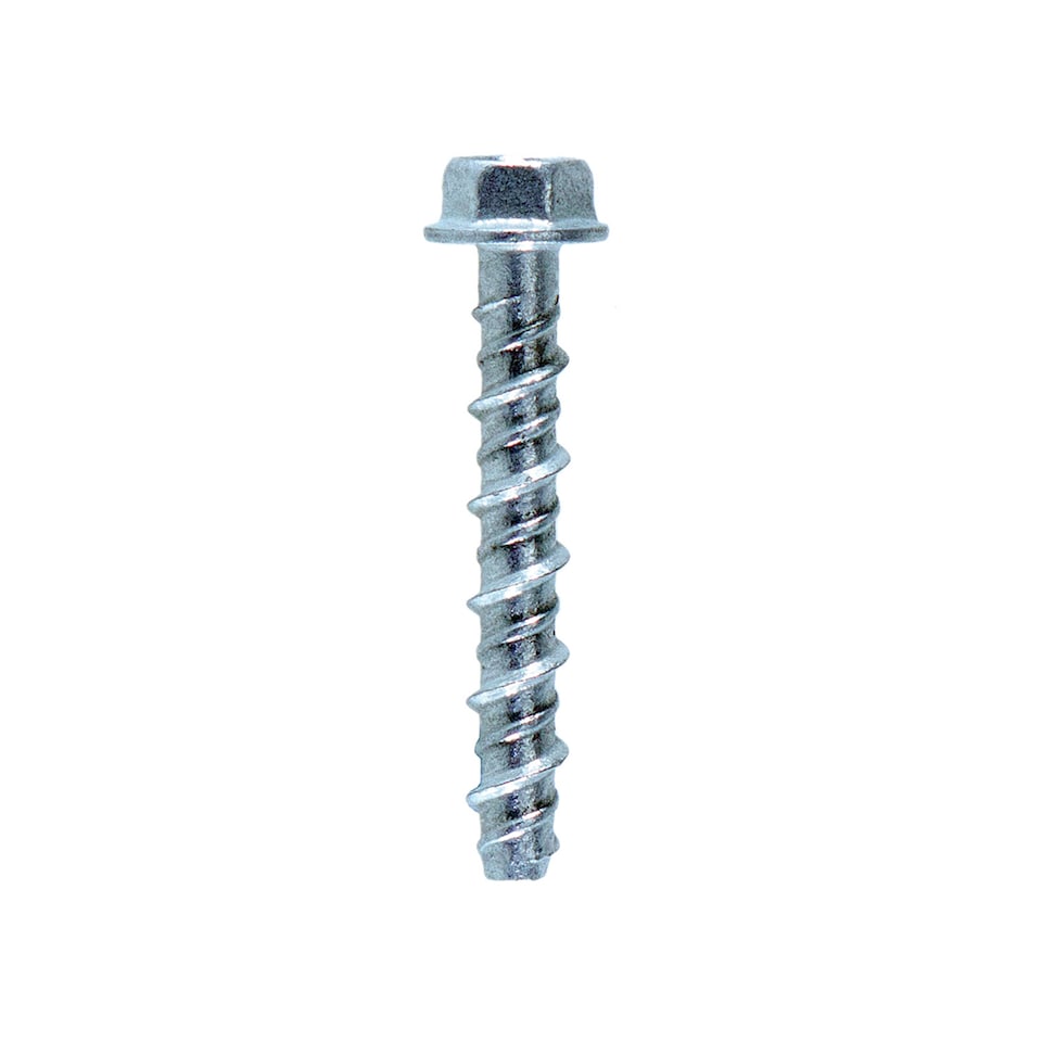 Jcp Fixings Ankerbolts Hexagon Flange Head BZP 6/8 x 75mm - Box of 100