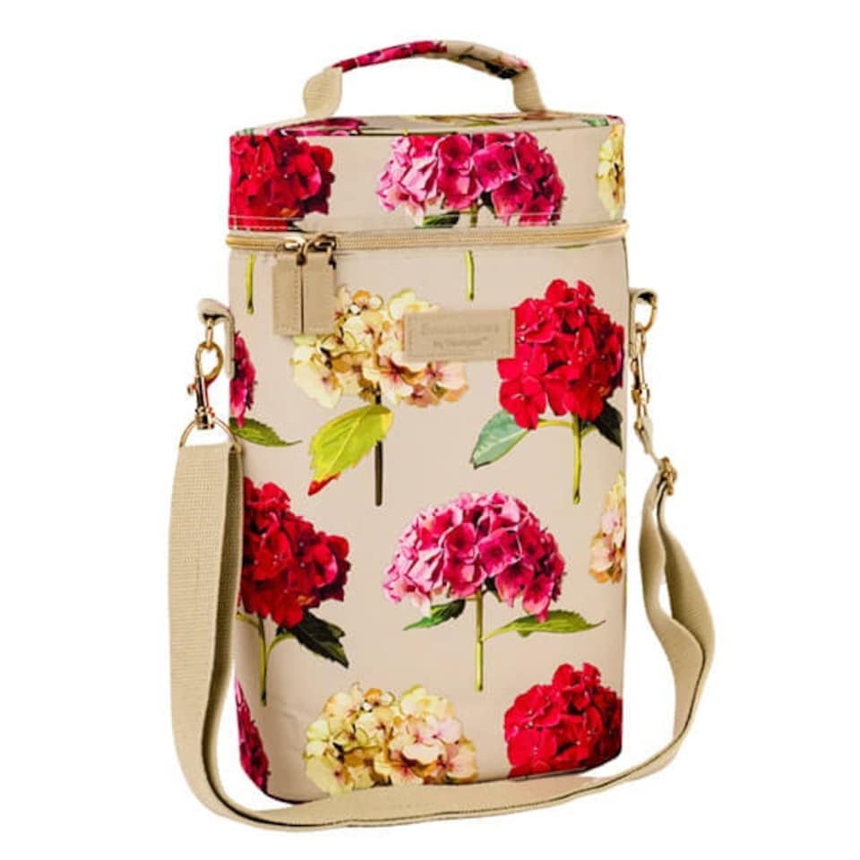 image 1 of Summerhouse by Navigate Sarah Kelleher Hydrangea Natural Stone Insulated Double Bottle Cooler Cream