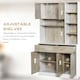 image 5 of HOMCOM Kitchen Buffet w/ Hutch Multi Storage Cupboard Cabinet Server Sideboard