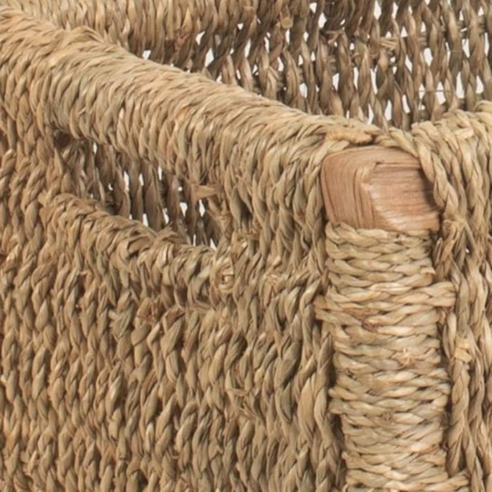 image 1 of Extra Large Seagrass Storage Basket | Green | Green