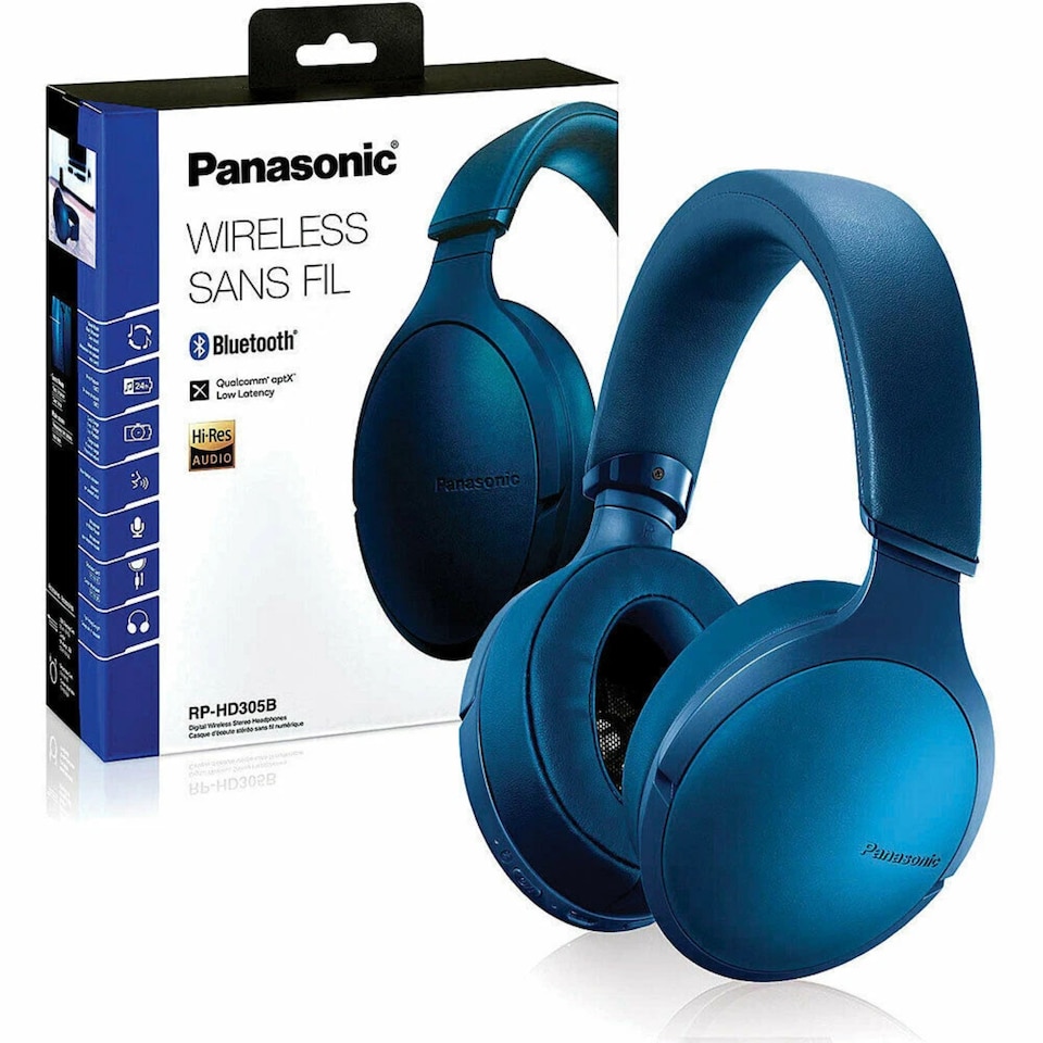 image 1 of Panasonic Premium Hi-Res Wireless Bluetooth Over-Ear Headphones