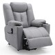 image 2 of Afton Technology Fabric Single Motor Rise Recliner Lift Mobility Chair (Grey)