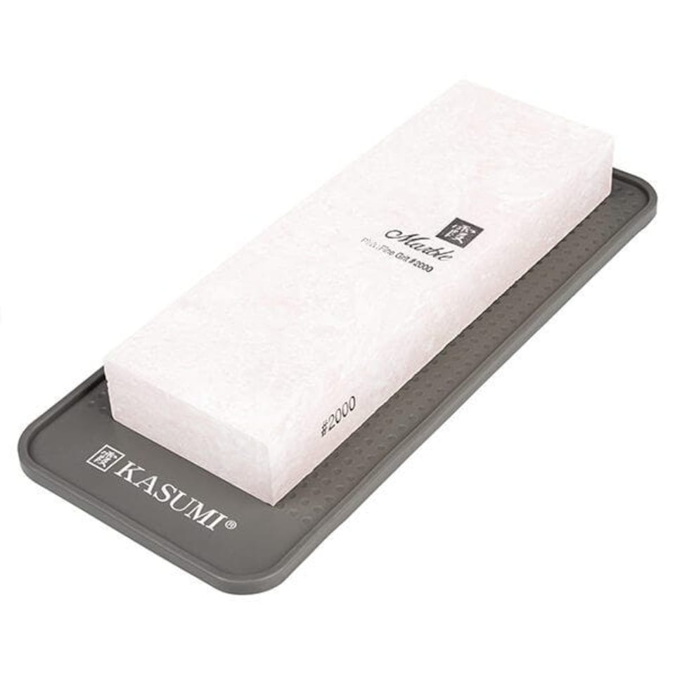 image 1 of Kasumi Fine Whetstone with Silicone Mat